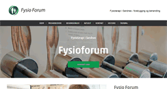 Desktop Screenshot of fysioforum.no