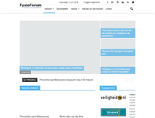 Tablet Screenshot of fysioforum.nl